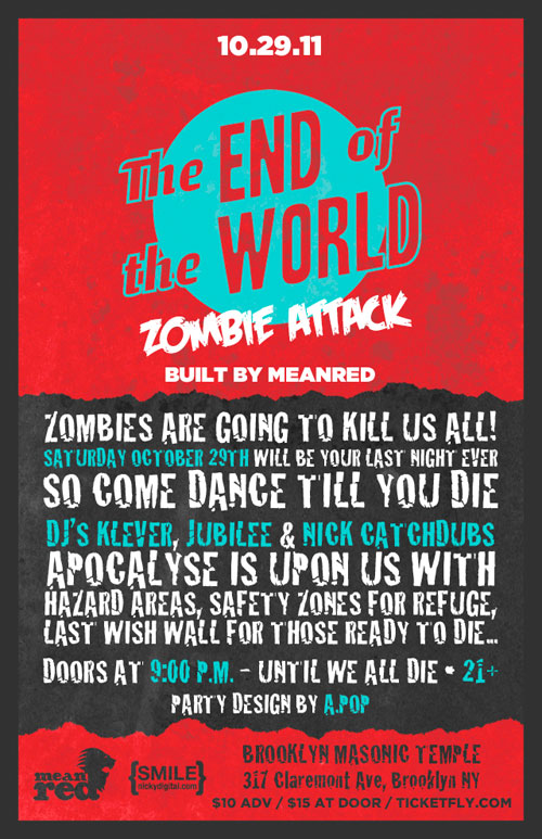 The End of the World Zombie Attack Halloween Party at the Brooklyn Masonic Temple