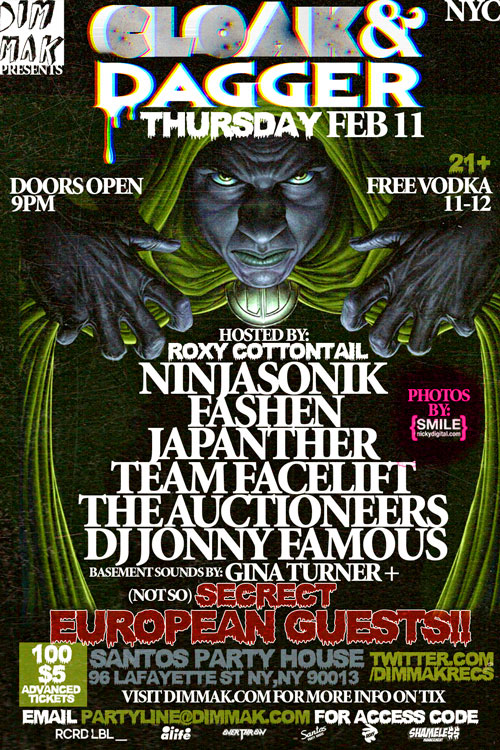 Cloak & Dagger Dim Mak Records on Thursday February 11, 2010 at Santos Party House