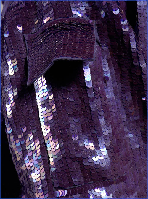 Sophie Hulme Sequin Poncho in Purple
