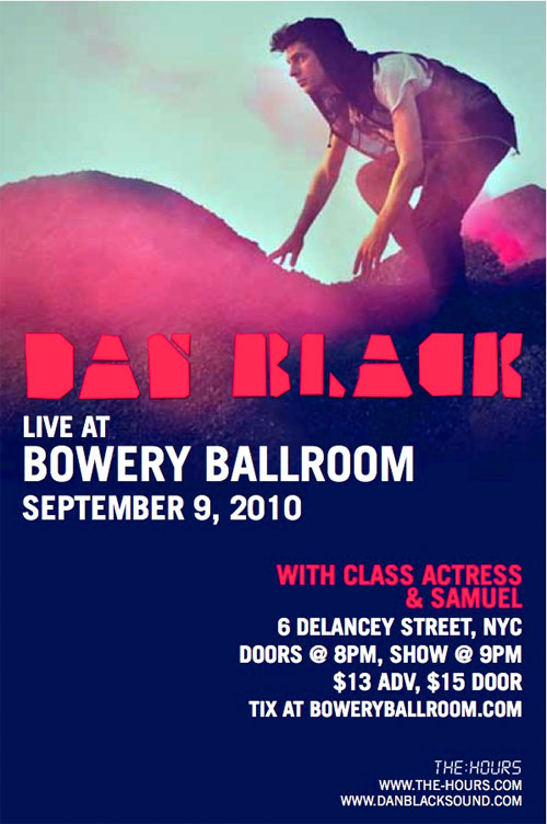 Dan Black at Bowery Ballroom on September 9, 2010