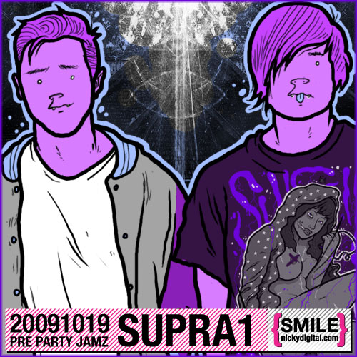 Supra1 Pre Party Jamz Mix Tape - Illustration by Michael Shantz