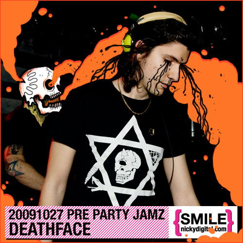 Deathface Pre Party Jamz Mix Tape - Illustration by Michael Shantz