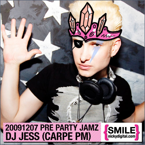 DJ Jess (Carpe PM) Party Jamz Mix Tape - Illustration by Michael Shantz