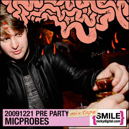 Micprobes (aka Michael Meds) Party Jamz Mix Tape - Illustration by Michael Shantz