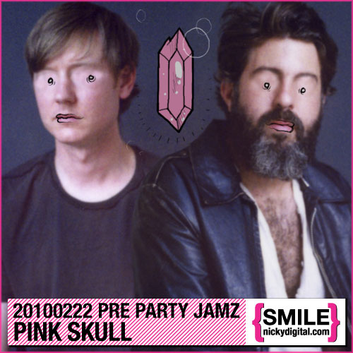 Pink Skull Pre Party Jamz Mix Tape - Illustration by Michael Shantz