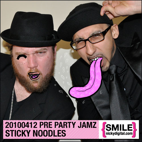 Sticky Noodles (Cobra Krames and Morsy) Pre Party Jamz Mix Tape - Illustration by Michael Shantz