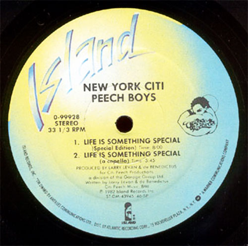 New York City Peech Boys' vinyl