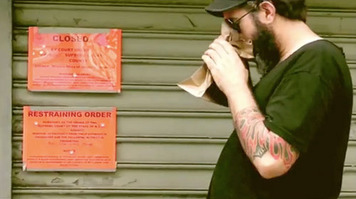 still from Pink Skull's video for "Ritualistic Bug Use"
