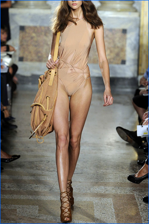 Emilio Pucci Asymmetric cutout swimsuit