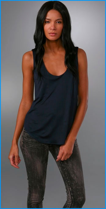 MARA HOFFMAN STRIP BLACK TUNIC