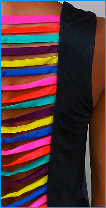 MARA HOFFMAN STRIP BLACK TUNIC