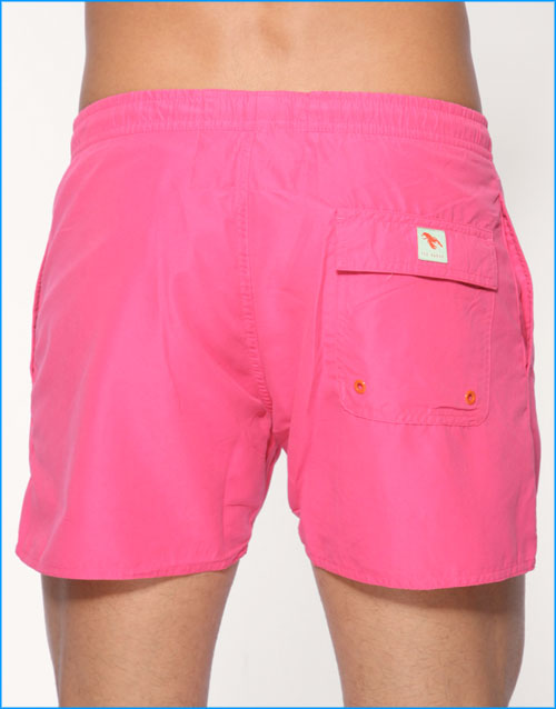 Ted Baker Shorty Swim Shorts Neon Pink Bathing Suit