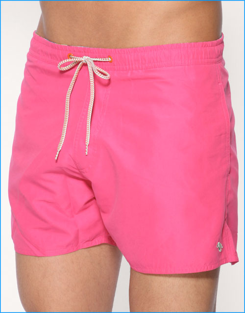 Ted Baker Shorty Swim Shorts Neon Pink Bathing Suit