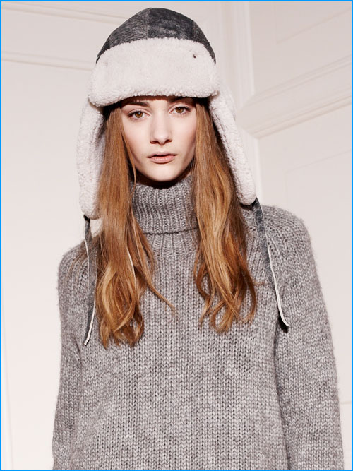 Acne Olga Aviator Fur Hat