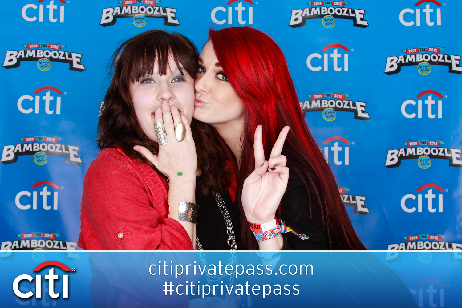 Citi Private Pass Photo Booth at Bamboozle at Asbury Park, New Jersey on May 18, 2012