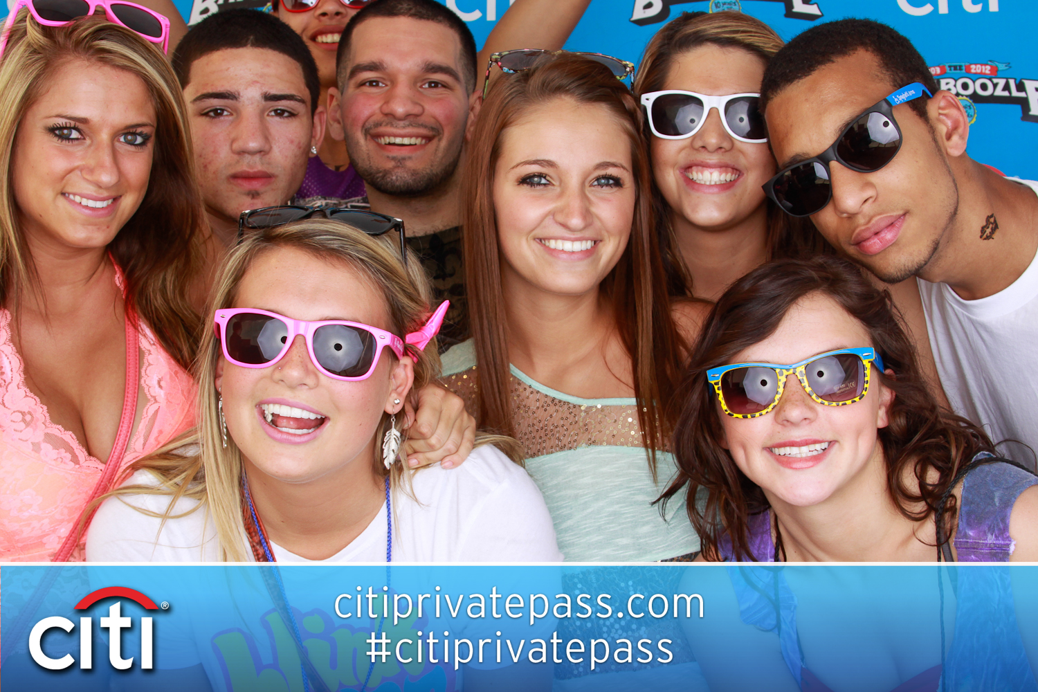 Citi Private Pass Photo Booth at Bamboozle at Asbury Park, New Jersey on May 19, 2012