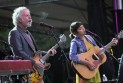 Bob Weir (L) of the Grateful Dead performs with Norah Jones