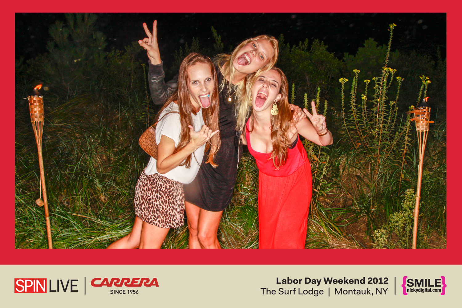 SPIN Live X Carrera Labor Day Weekend Photo Booth at The Surf Lodge August 31 – September 3, 2012!