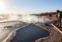 Greg of Vacationer at Geysir, Iceland