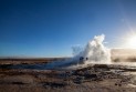 Members of Vacationer & Blouse enjoy the Geysir Spray