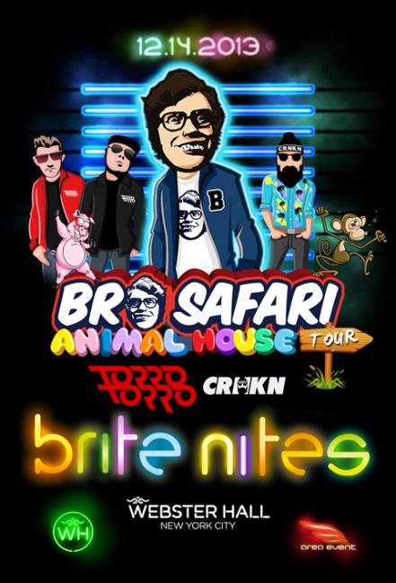 GIVEAWAY: Win a PAIR of tickets to Bro Safari’s Animal House Tour with ETC!ETC!, Torro Torro, CRNKN, MC Sharpness and a SIGNED T-SHIRT!