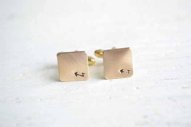 Jagged-arrow-native-cufflinks---mens-bohemian-wedding-day-accessories---made-by-hand-in-the-USA-by-white-truffle