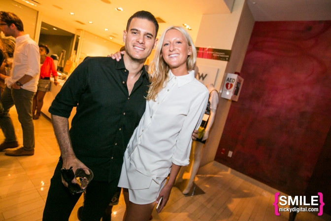 Ricardo Galbis & Emma Riley attend the #SeeMeTAKEOVER at The Living Room Bar at W Hotel Times Square on July 24, 2014