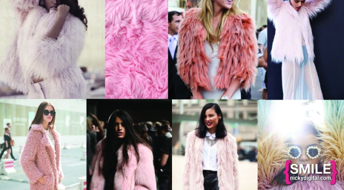 STYLE: Pink Faux Fur Coat Trend