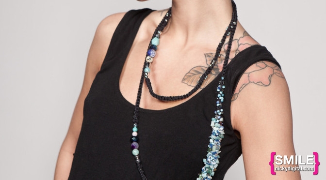 STYLE: Stone Cold Blue Beaded Necklace by Hildur Yeoman