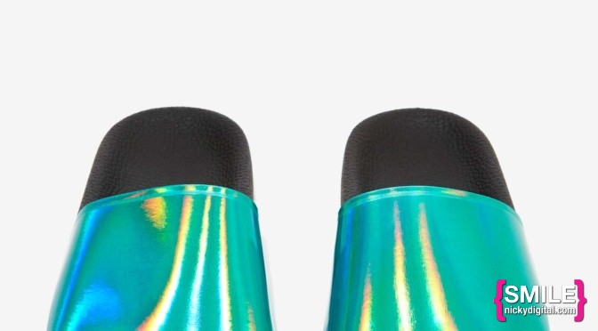 STYLE: Hologram Slide Sandals by Sixty Seven