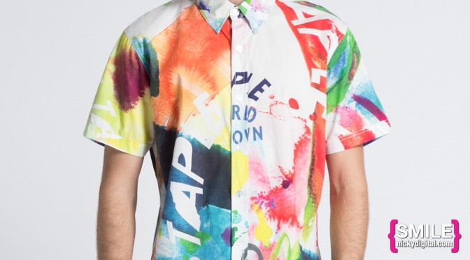 STYLE: Water Color Graphic Button Up Shirt by Staple