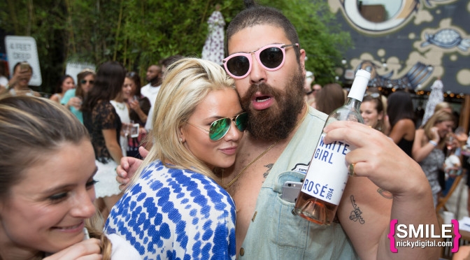 The Fat Jew + Babe Walker’s White Girl Rosé Launch party at The Beach at the Dream Downtown on July 12, 2015