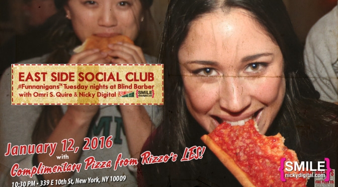 East Side Social Club every Tuesday at Blind Barber East Village! RSVP for Drink Specials!