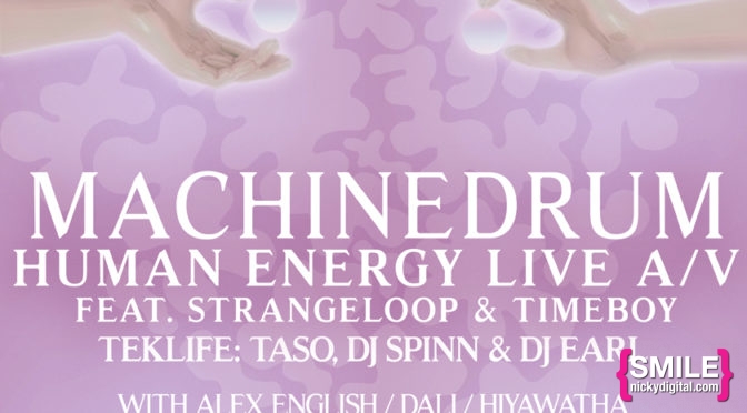 Girls + Boys Presents Machinedrum Human Energy Live, Strangeloop & Timeboy, Taso and More!